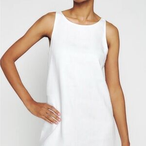 White Abercrombie Linen Dress
